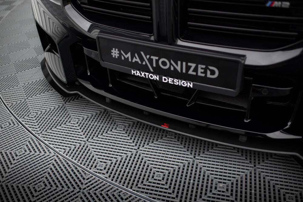 Front Lippe / Front Splitter / Frontansatz Street Pro V.1 mit Flaps für BMW M2 G87 von Maxton Design