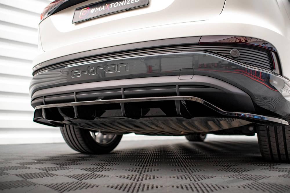 Zentraler Hinterer Splitter für Audi Q4 E-Tron Sportback von Maxton Design