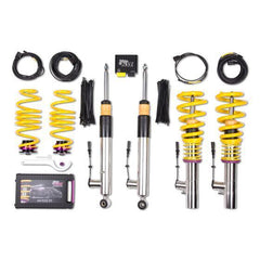 Suspension combinée filetée KW DDC - ECU en inox pour Audi A6 (4G) 4G2, 4GC, C7