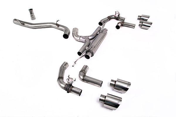 Milltek Sportabgasanlage ab Partikelfilter V2 für VW Golf Mk8 R 2.0 TSI 320PS (mit OPF) ab 2021 (Typ CD)