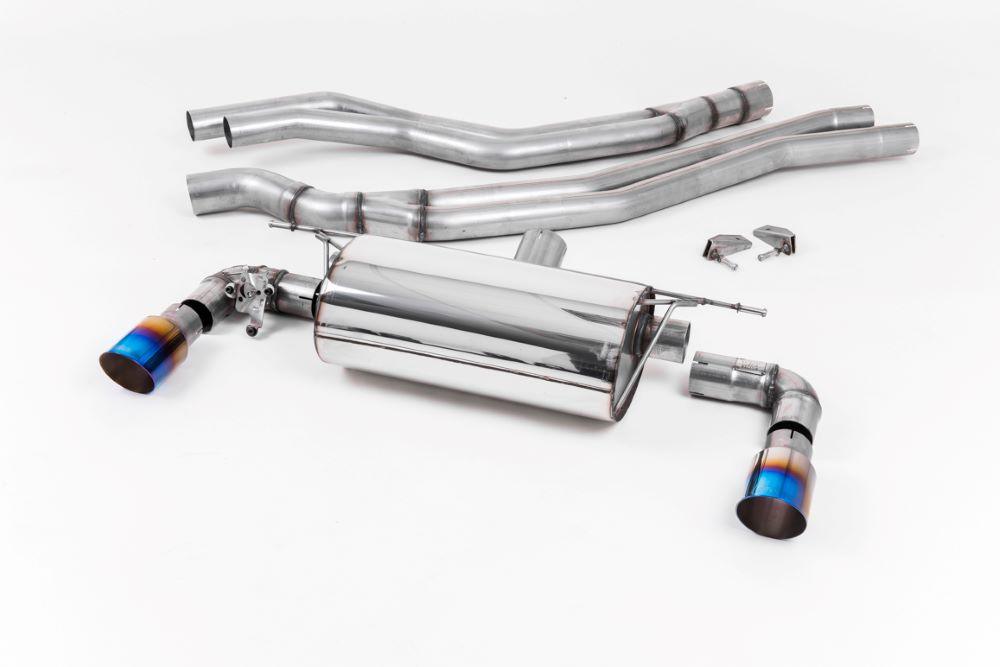 Milltek Sportabgasanlage für BMW 1er M140i F20 / F21 ohne OPF Sport Edelstahl Auspuffanlage mit 2x90mm Endrohrblenden