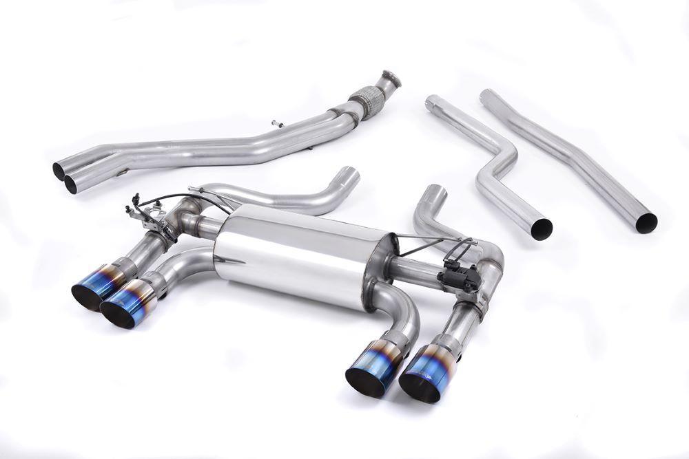 Milltek Sportabgasanlage für BMW M2 Coupé F87 Sport Edelstahl Auspuffanlage mit 4x90mm Endrohrblenden