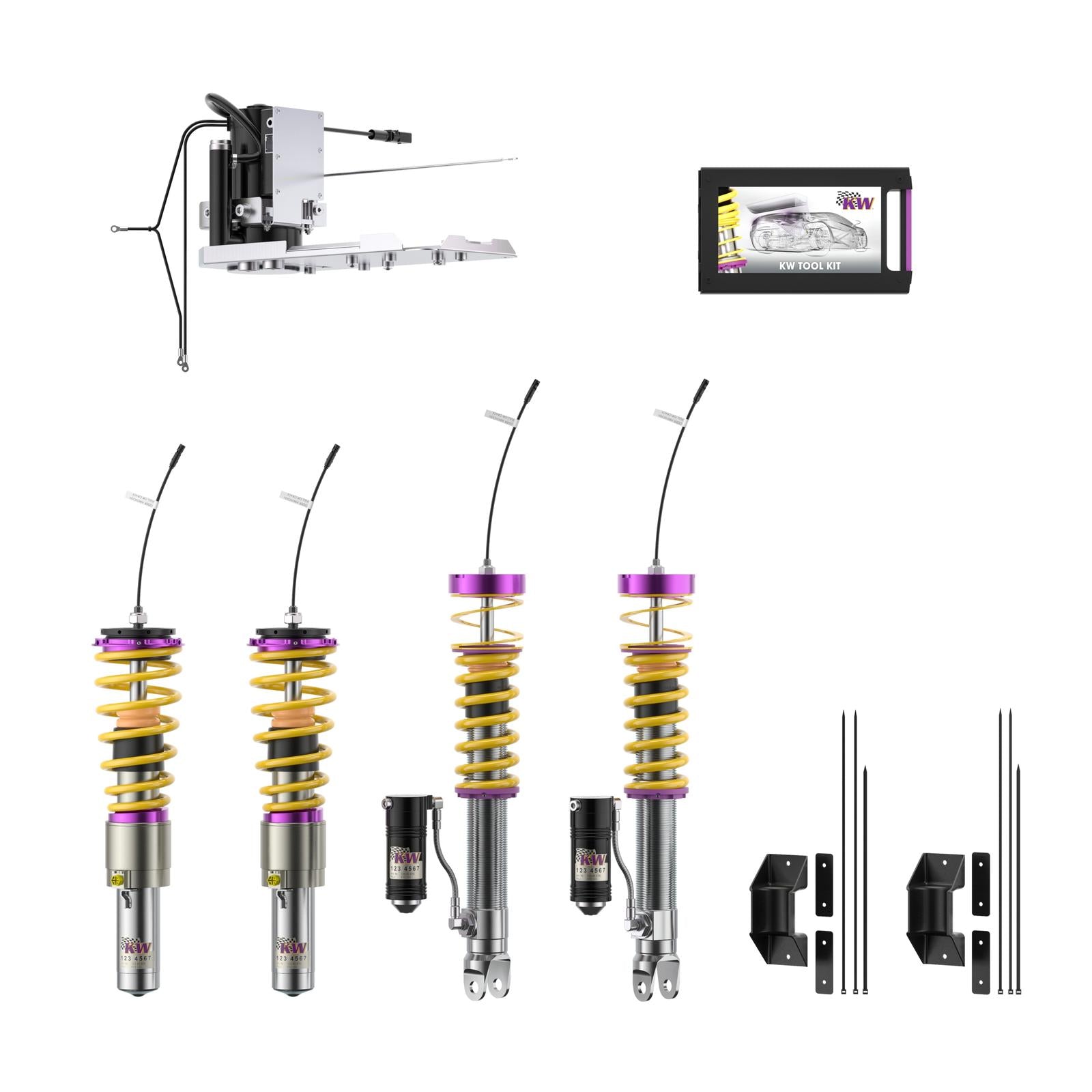 KW DDC - Plug & Play inkl. HLS 2 Gewindefahrwerk inox für Porsche 911