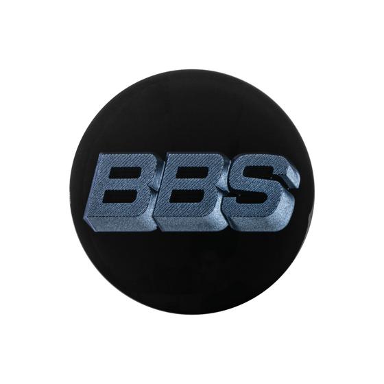 BBS 3D Rotation Nabendeckel mit Logo indigo bluer Set (4 Stück)