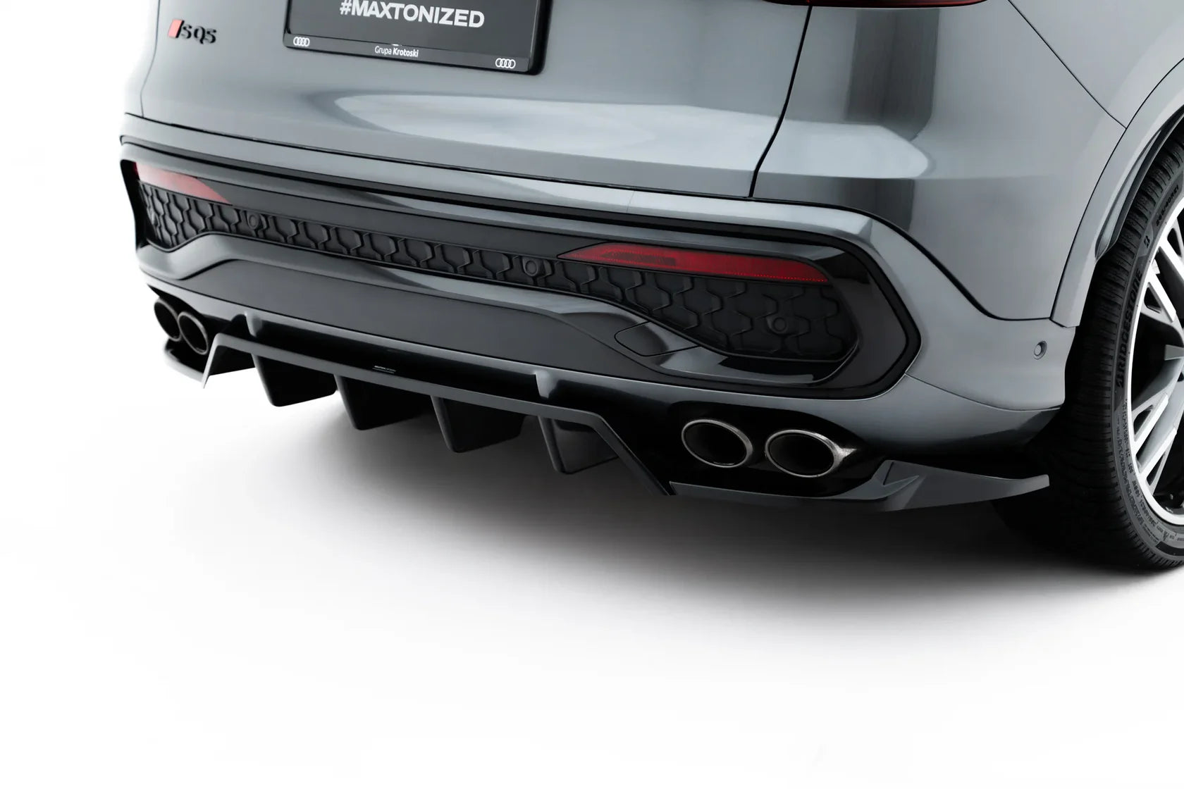 Zentraler Hinterer Splitter für Audi SQ5 Sportback / SUV Mk3 von Maxton Design