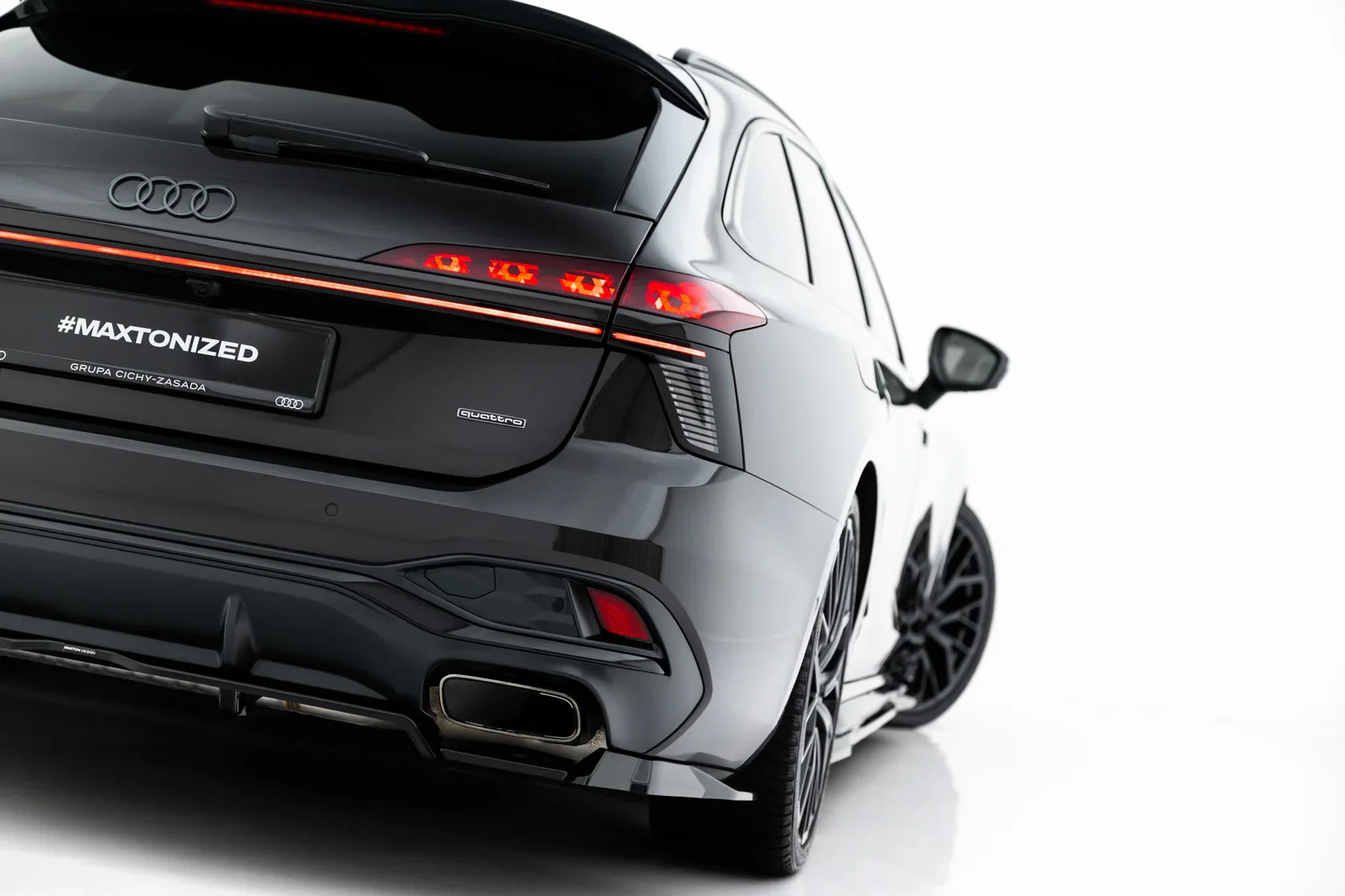 Zentraler Hinterer Splitter V.3 für Audi A6 S-Line Diesel C9 von Maxton Design