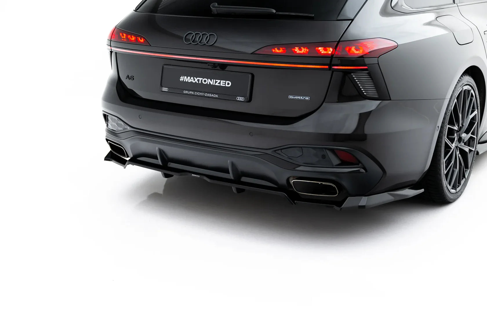 Zentraler Hinterer Splitter V.3 für Audi A6 S-Line Diesel C9 von Maxton Design
