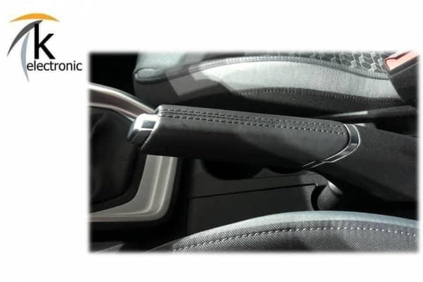 Pacchetto retrofit con maniglia del freno a mano Audi A1 GB in finta pelle e decorazioni in alluminio