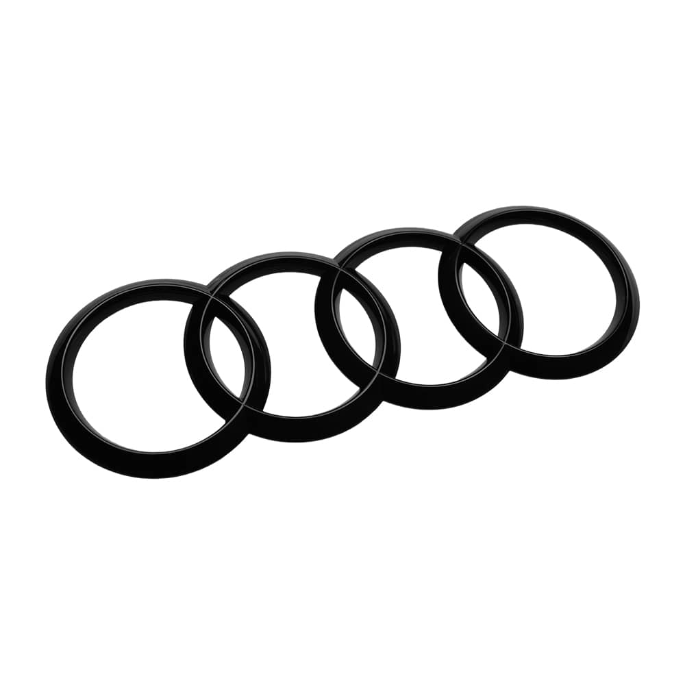 Audi rings in the back black for Audi A7 C7 4G