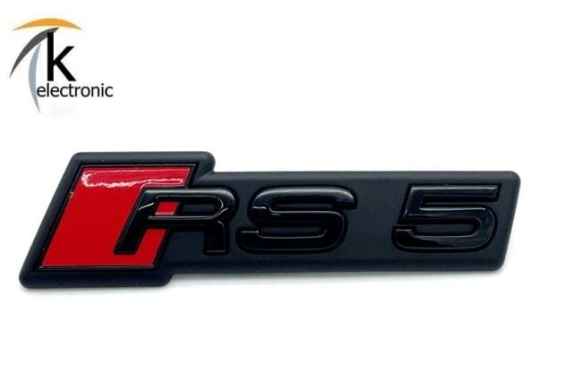 AUDI RS5 F5 B9 Schriftzug schwarz rote Raute vorne ab 02.2020