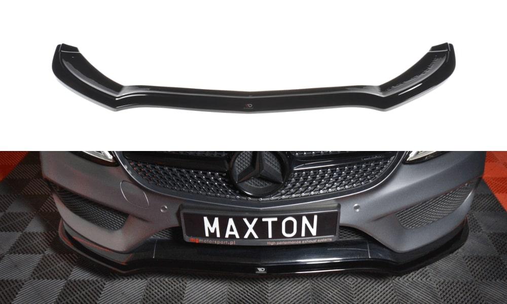 Frontlæbe/frontsplitter/frontskørt V.1 til Mercedes Benz C-Klasse W205 Coupé AMG Line fra Maxton Design