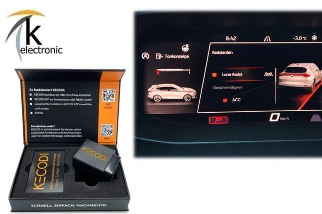 Cupra Formentor KM Spurhalteassistent Speicherfunktion der letzten Einstellung Nachrüstpaket KECODI