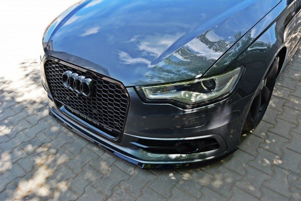 Predný okraj / predný splitter / predný nájazd V.2 pre Audi S6 / A6 S-Line C7 od Maxton Design