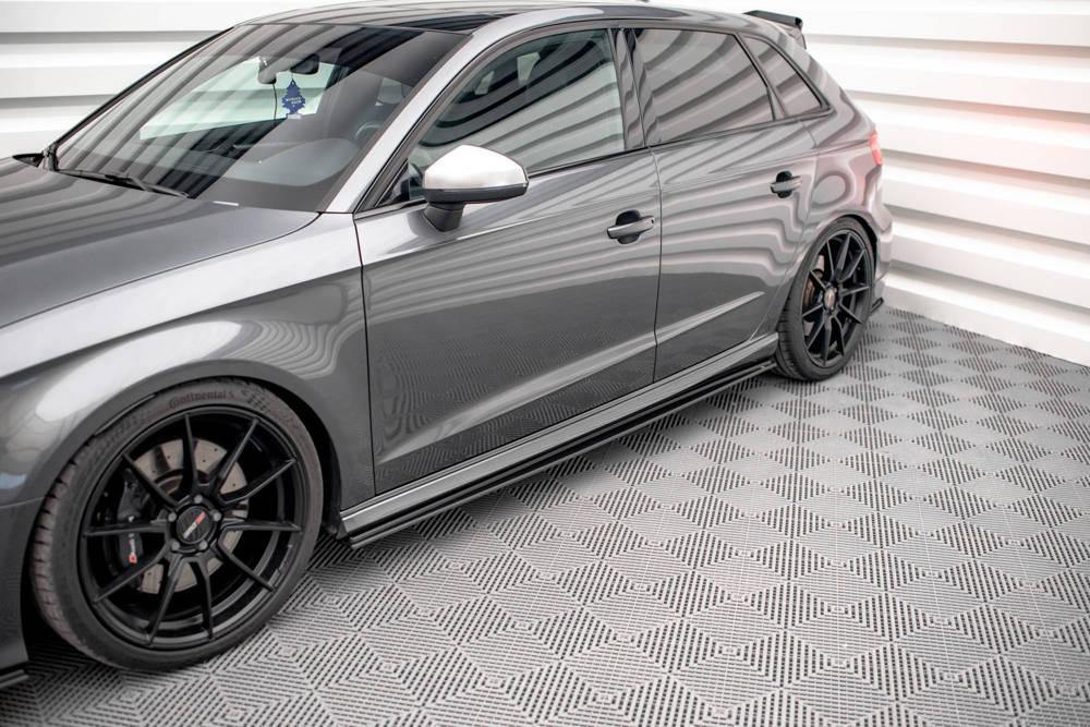 Seitenschweller Erweiterung Street Pro für Audi S3 8V Sportback Facelift von Maxton Design