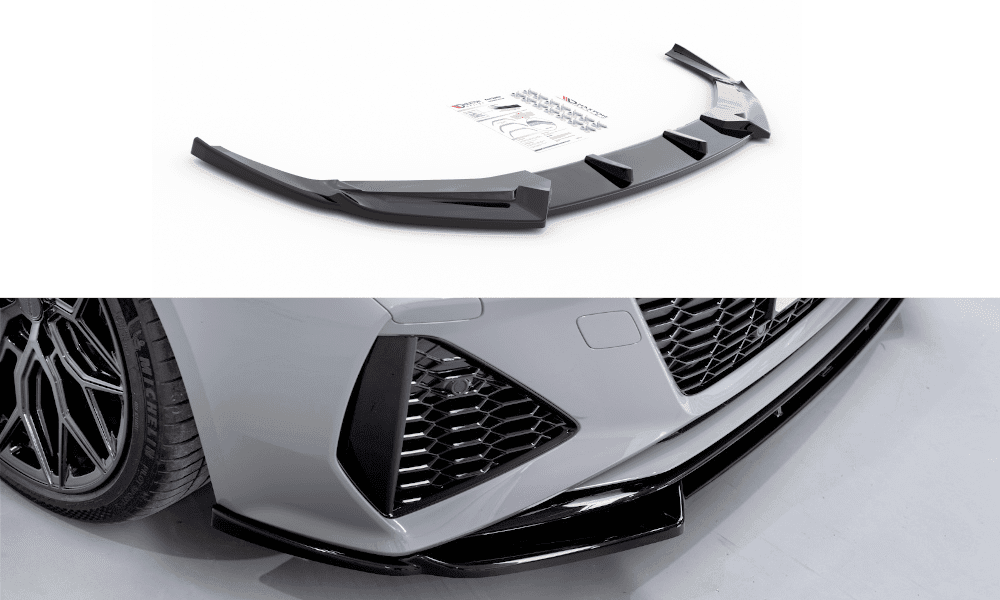 Front Lippe / Front Splitter / Frontansatz V.1 für Audi RS6 C8 von Maxton Design - UPGRADEMYCAR