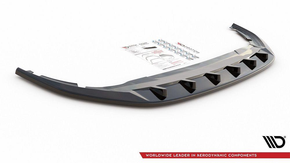Främre läpp / främre splitter / front approach V.1 för VW Golf 8 från Maxton Design