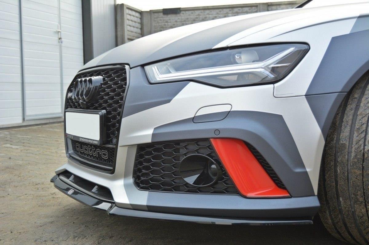 Front Lippe / Front Splitter / front approach V.2 for Audi RS6 C7 by Maxton Design