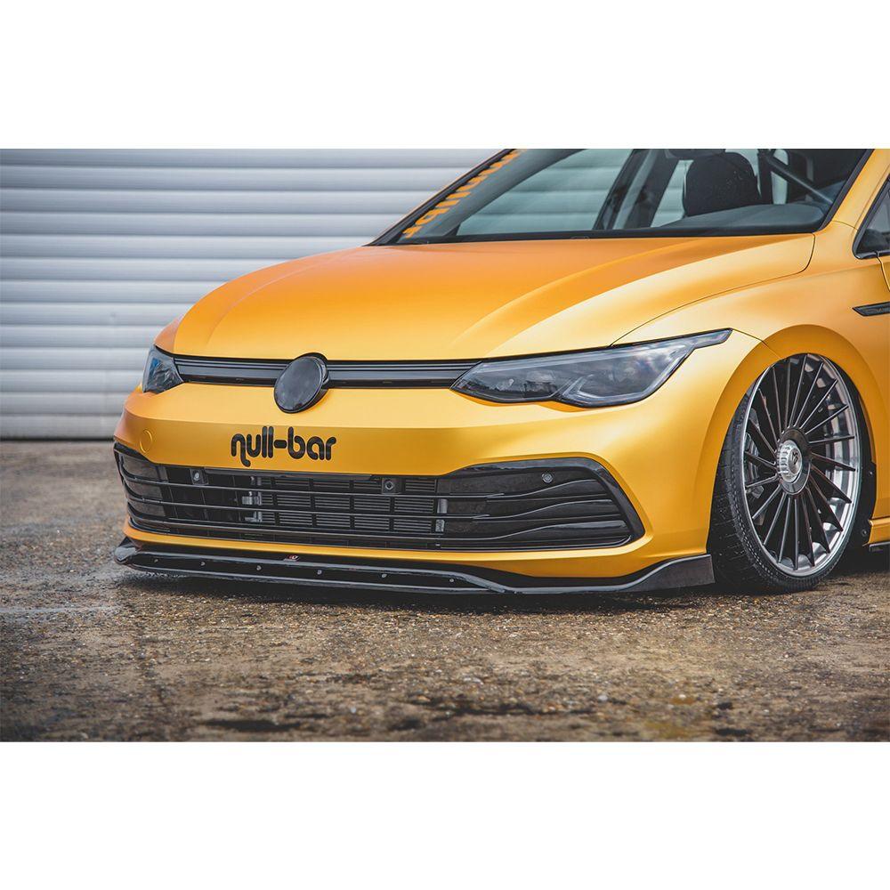 Främre läpp / främre splitter / front approach V.2 för VW Golf 8 från Maxton Design