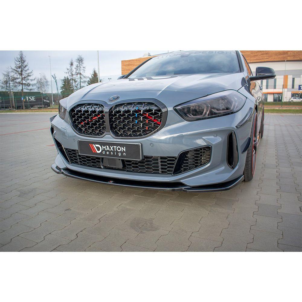 Främre läpp / främre splitter / front approach V.3 för BMW 1-serie F40 M135i M-paket från Maxton Design