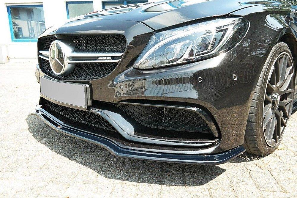 Främre läpp / främre splitter / front approach V.1 för Mercedes C-klass S205 63 AMG T-modell från Maxton Design