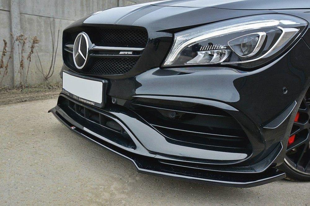 Främre läpp / främre splitter / front approach V.2 för Mercedes CLA A45 AMG C117 Facelift från Maxton Design