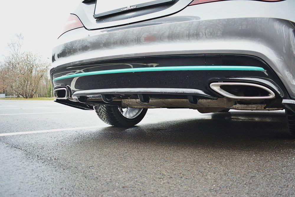 Bakre diffusorförlängning för Mercedes CLA C117 AMG-Line Facelift från Maxton Design