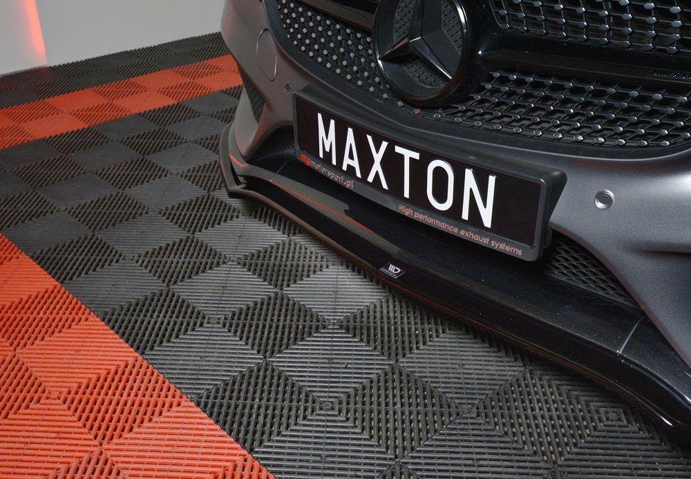 Främre läpp / främre splitter / front approach V.1 för Mercedes Benz C-klass W205 Coupe AMG Line från Maxton Design