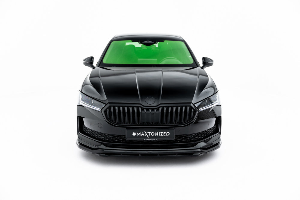 Frontlippe / Frontsplitter / Frontansatz V.1 für Skoda Superb Sportline Mk4 von Maxton Design