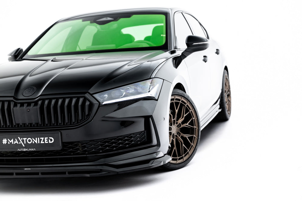 Frontlippe / Frontsplitter / Frontansatz V.1 für Skoda Superb Sportline Mk4 von Maxton Design
