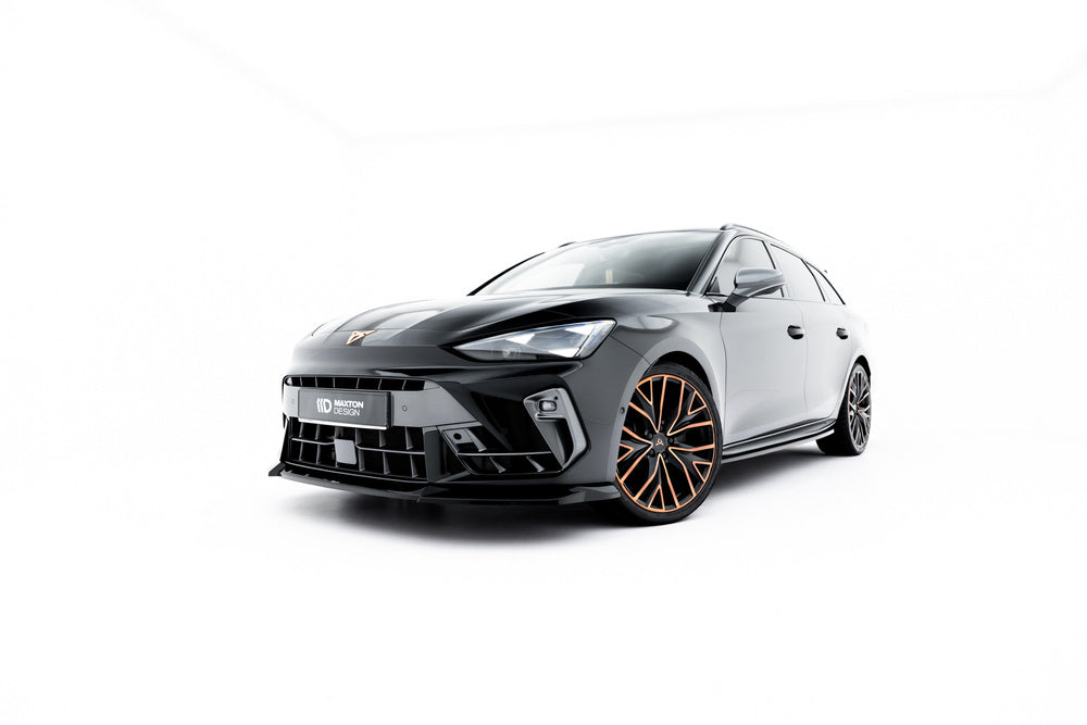 Frontlippe / Frontsplitter / Frontansatz V.2 für Cupra Leon ST / Hatchback Mk1 Facelift von Maxton Design