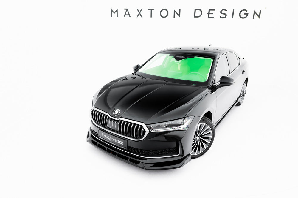 Frontlippe / Frontsplitter / Frontansatz V.2 für Skoda Superb Mk4 von Maxton Design
