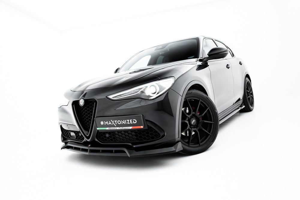 Frontlippe / Frontsplitter / Frontansatz V.3 für Alfa Romeo Stelvio MK1 von Maxton Design