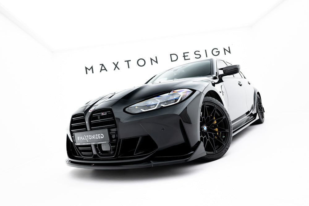 Frontlippe / Frontsplitter / Frontansatz V.4 CSL Look für BMW M3 Limousine / Touring G80 / G81 von Maxton Design