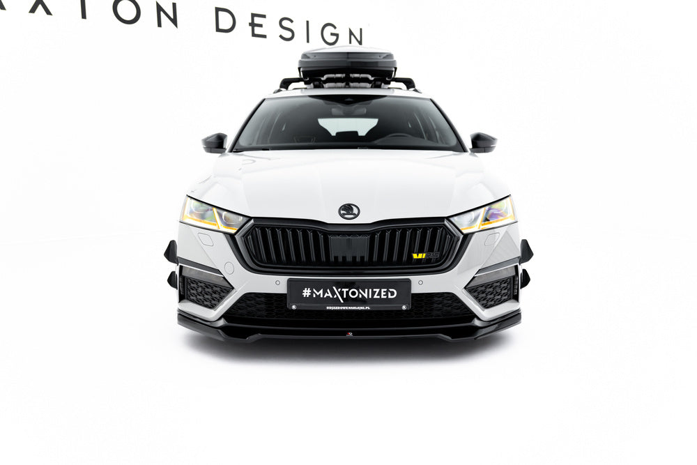 Frontlippe / Frontsplitter / Frontansatz V.4 für Skoda Octavia RS MK4 von Maxton Design