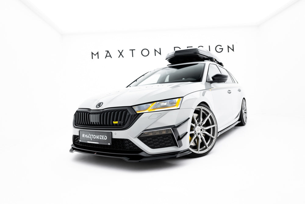 Frontlippe / Frontsplitter / Frontansatz V.4 für Skoda Octavia RS MK4 von Maxton Design