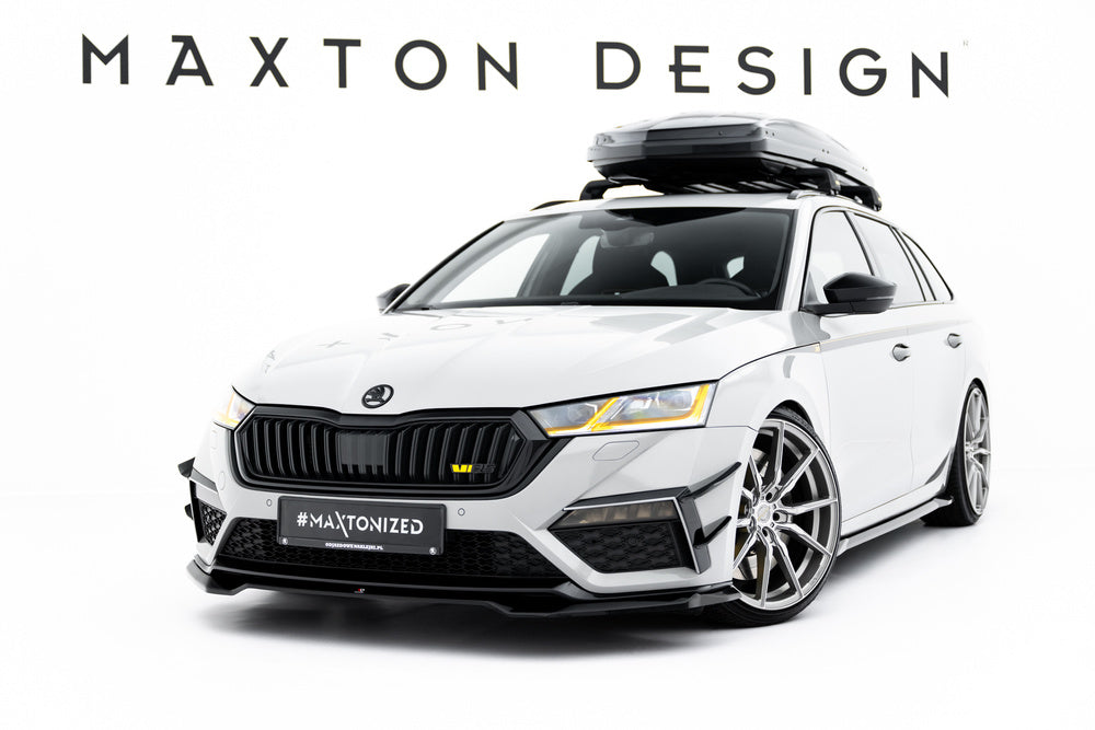 Frontlippe / Frontsplitter / Frontansatz V.4 für Skoda Octavia RS MK4 von Maxton Design