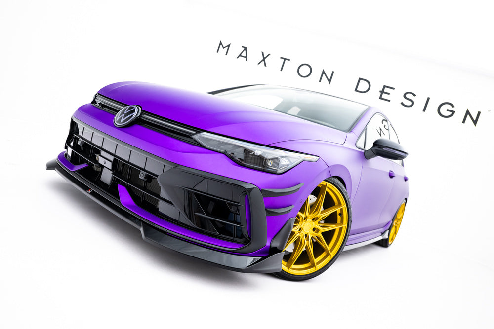 Frontlippe / Frontsplitter / Frontansatz V.4 für VW Golf R Mk8 Facelift von Maxton Design