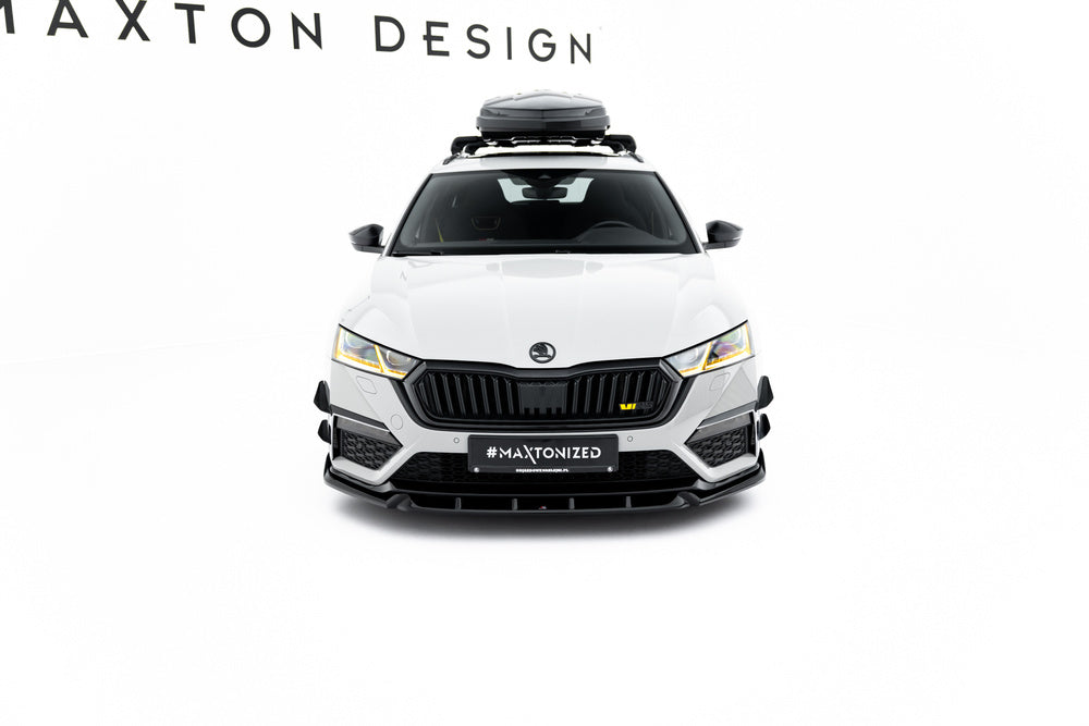 Frontlippe / Frontsplitter / Frontansatz V.5 für Skoda Octavia RS MK4 von Maxton Design