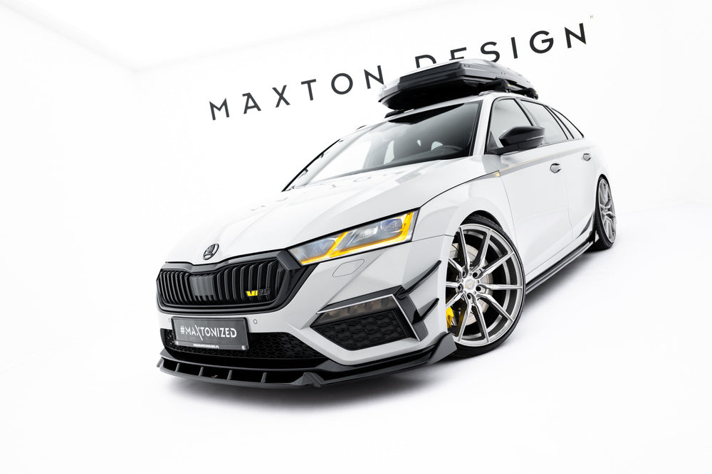 Frontlippe / Frontsplitter / Frontansatz V.5 für Skoda Octavia RS MK4 von Maxton Design
