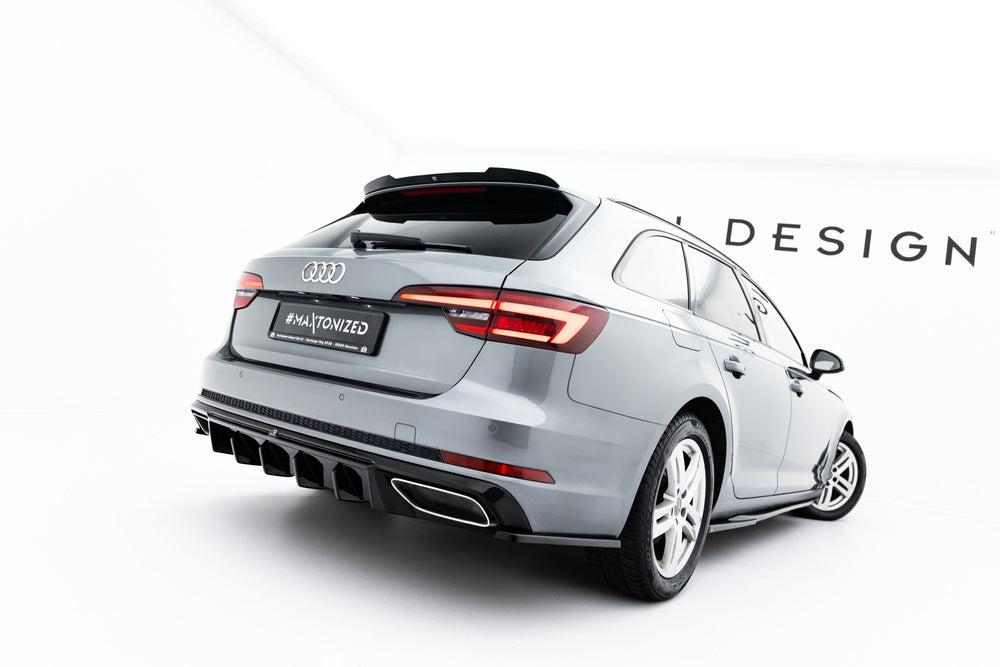 Seitliche Heck Diffusor Erweiterung für Audi A4 / A4 S-Line / S4 Sedan / Avant B9 von Maxton Design