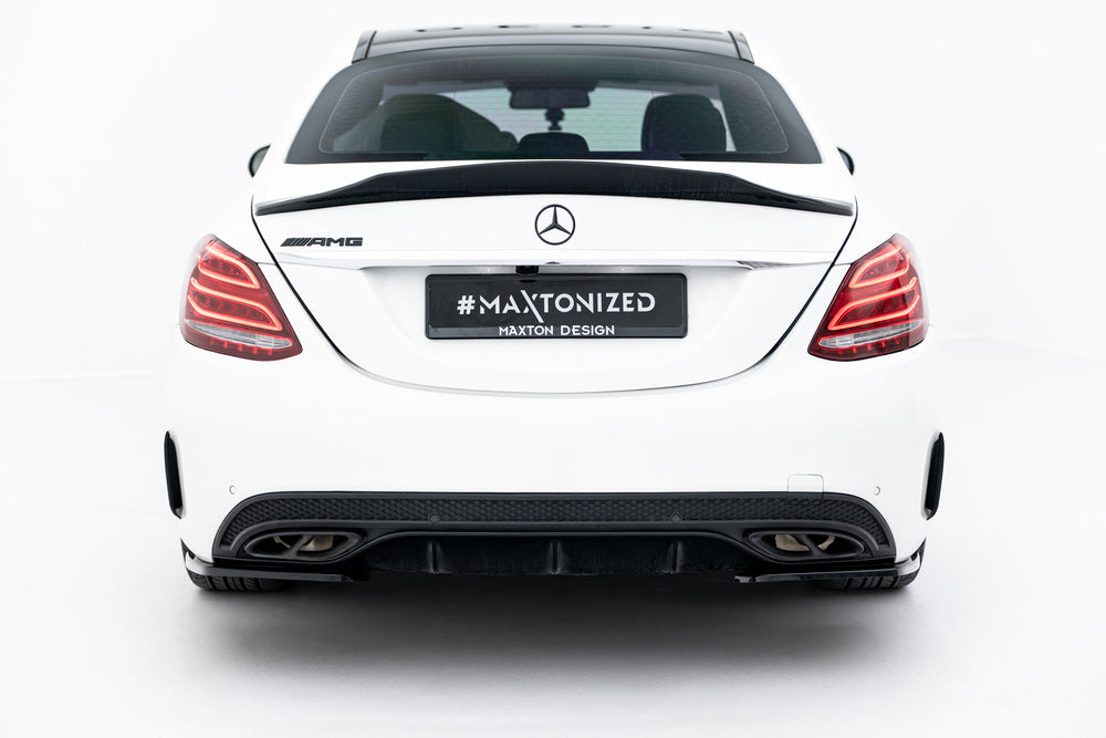 Seitliche Heck Diffusor Erweiterung für Mercedes Benz C-Klasse W205 Limousine AMG Line von Maxton Design