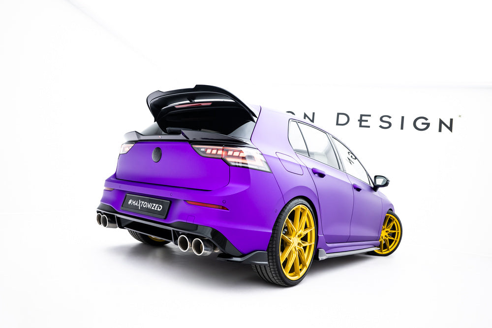 Seitliche Heck Diffusor Erweiterung V.7 für VW Golf R Mk8 / Mk8 Facelift von Maxton Design