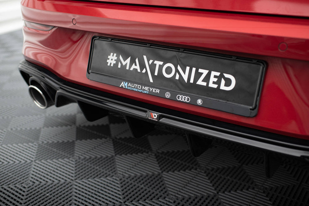 Heckdiffusor mit Endrohrblenden für Golf GTE / R-Line Mk8 / Mk8 Facelift von Maxton Design
