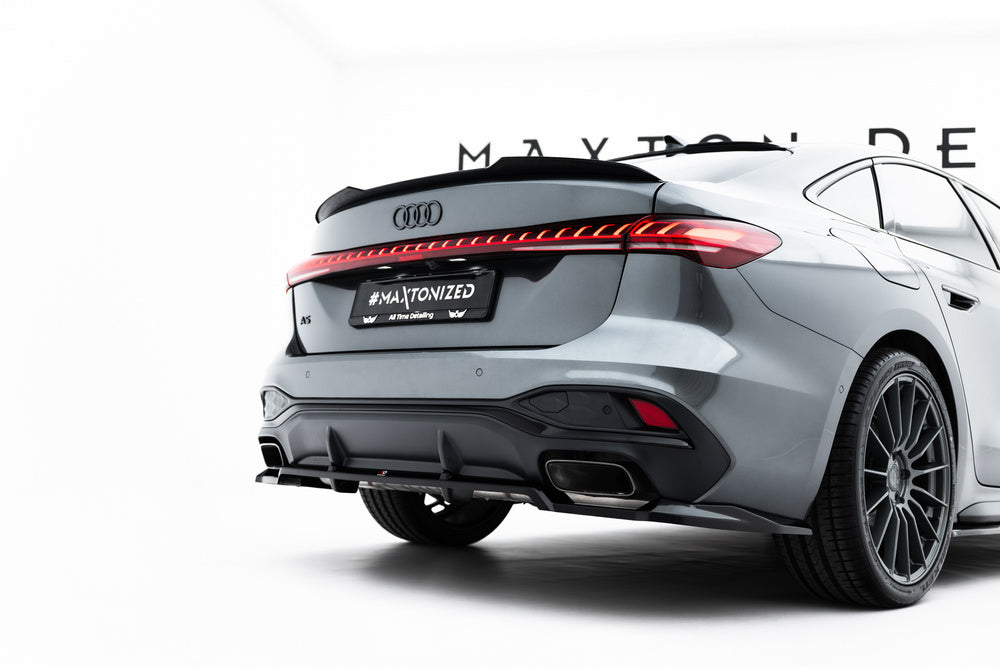 Zentraler Hinterer Splitter für Audi A5 S-Line B10 Limousine / Avant von Maxton Design