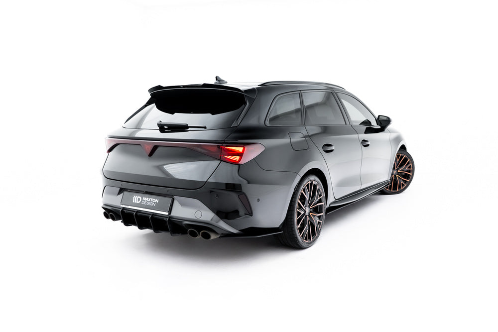 Seitliche Heck Diffusor Erweiterung Street Pro für Cupra Leon ST Mk1 Facelift von Maxton Design