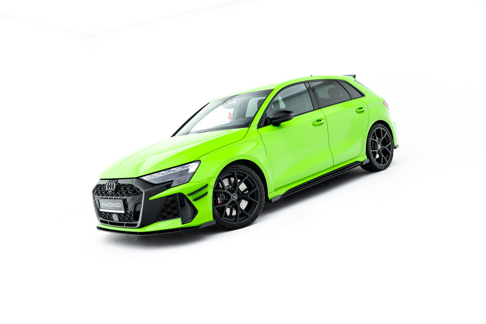 Seitenschweller Erweiterung Street Pro mit Flaps für Audi RS3 Sportback 8Y Facelift von Maxton Design