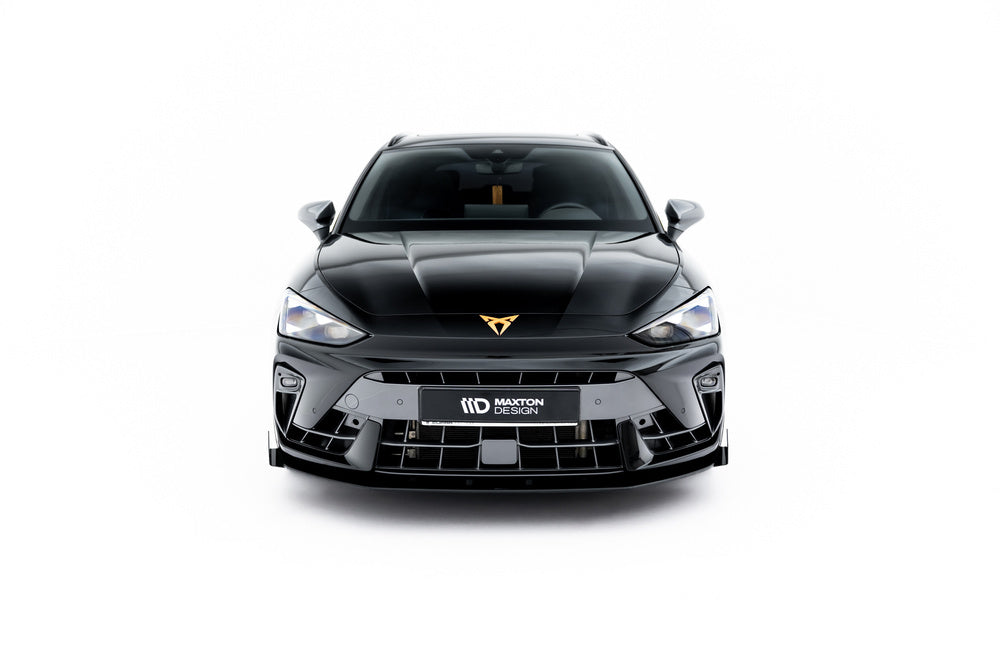 Frontlippe / Frontsplitter / Frontansatz Street Pro mit Flaps für Cupra Leon ST / Hatchback Mk1 Facelift von Maxton Design