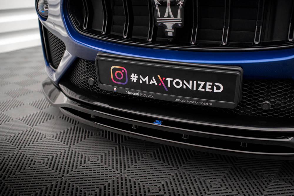 Front Lippe / Front Splitter / Frontansatz für Maserati Levante GTS MK1 von Maxton Design