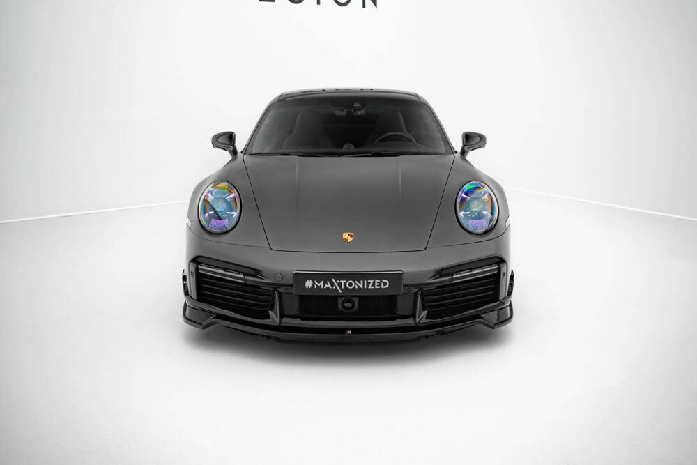 Front Lippe / Front Splitter / Frontansatz für Porsche 911 Turbo S Sport Paket 992 von Maxton Design