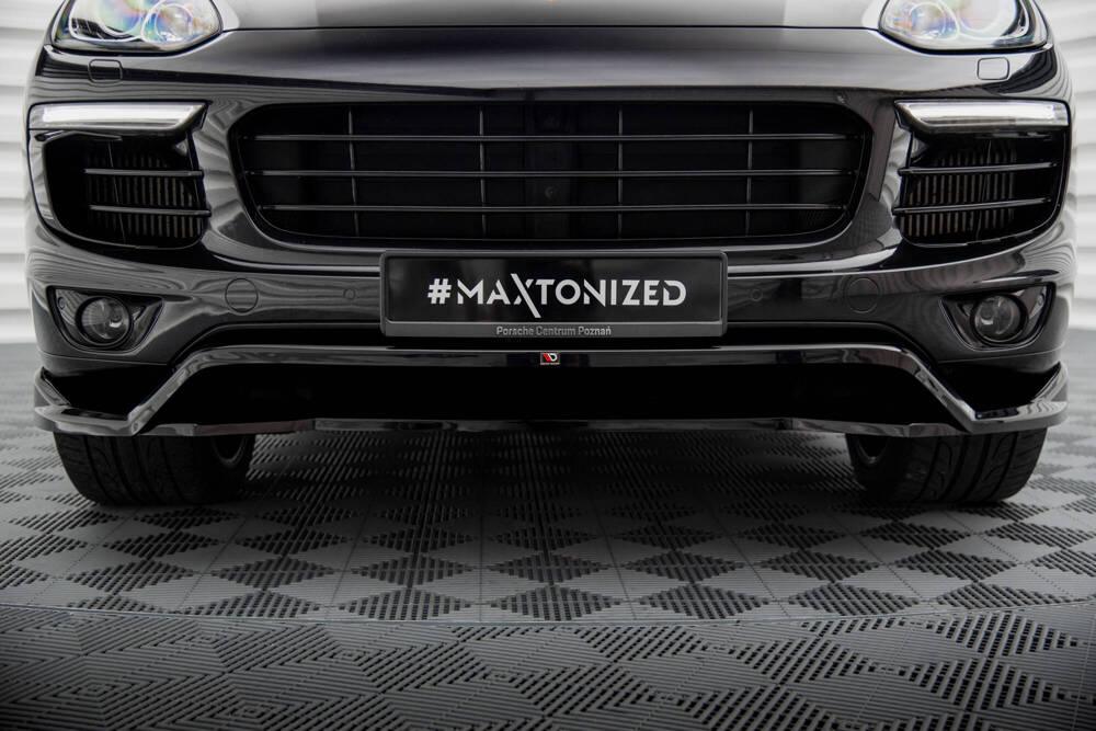 Front Lippe / Front Splitter / Frontansatz für Porsche Cayenne 958 (MK2) Facelift von Maxton Design
